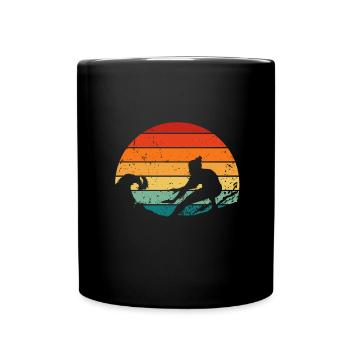 Surfer - Surfing Wave Surfing Water Sea Man Bun - Full Colour Mug - black - Front