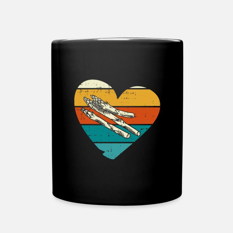 Spargel - Tasse einfarbig - Schwarz