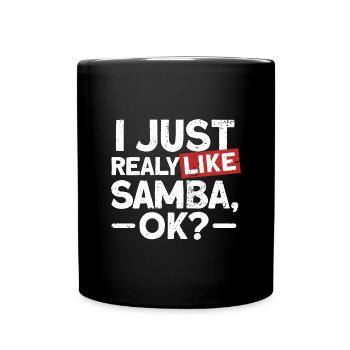 Samba - Tasse einfarbig - Schwarz - Vorne