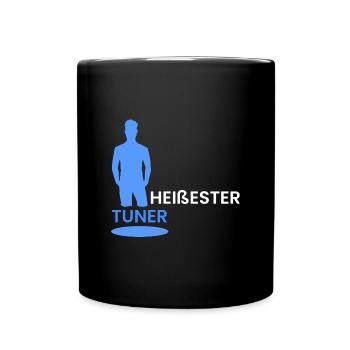 heißester Tuner - Tasse einfarbig - Schwarz - Vorne