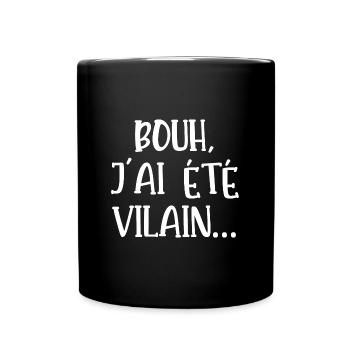 bouh j'ai été vilain - Mug uni - noir - Devant