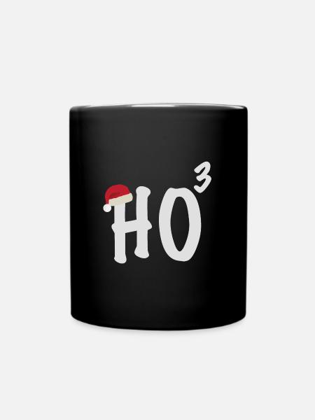 Ho ho ho| Weihnachten, Weihnachtsgeschenk, Party - Tasse einfarbig - Schwarz