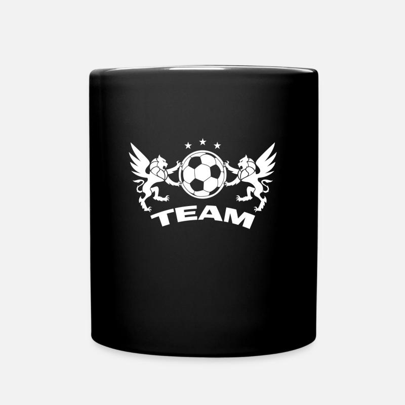 Fussball Team - Tasse einfarbig - Schwarz
