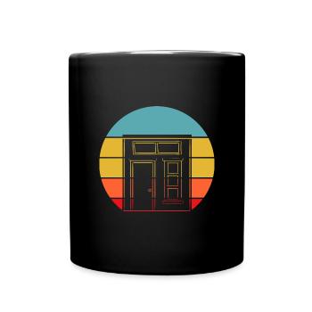 Tiny House - Tasse einfarbig - Schwarz - Vorne