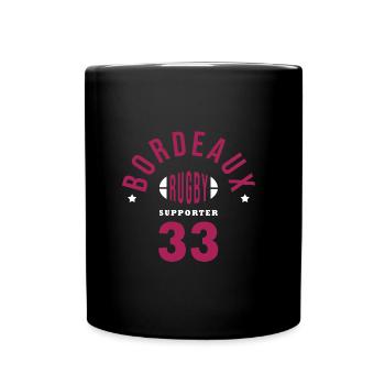 Rugby Bordeaux supporter Girondins 33 - Mug uni - noir - Devant