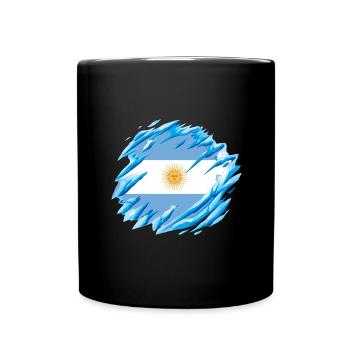 Argentina Flag South America Argentine Flag - Full Colour Mug - black - Front