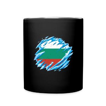 Bulgaria Flag Bulgarian Flag Golden Sands - Full Colour Mug - black - Front