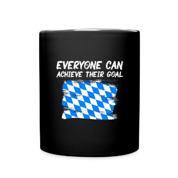 Bavaria Flag Used Look Bavarian Flag Vintage - Full Colour Mug - black - Front