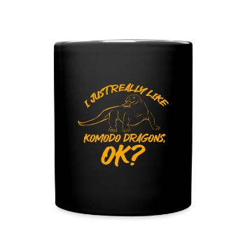 Komodo Dragon Komodo Lover Gift - Full Colour Mug - black - Front
