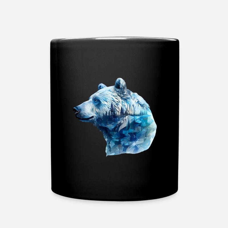 Eisbär - Tasse einfarbig - Schwarz