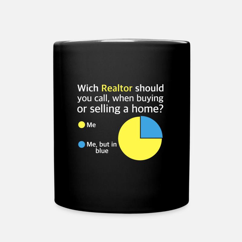 Quel courtier devriez-vous appeler | Je, Moi - Mug uni - noir