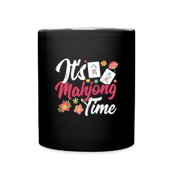 Cadeau pour les fans de Mahjong - Mug uni - noir - Devant