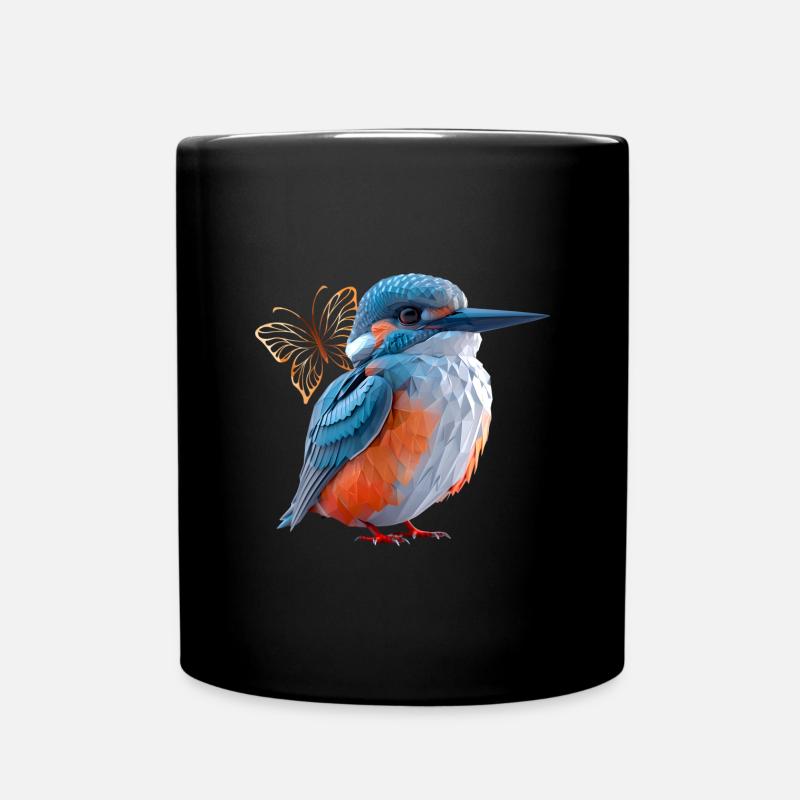 Eisvogel - Tasse einfarbig - Schwarz