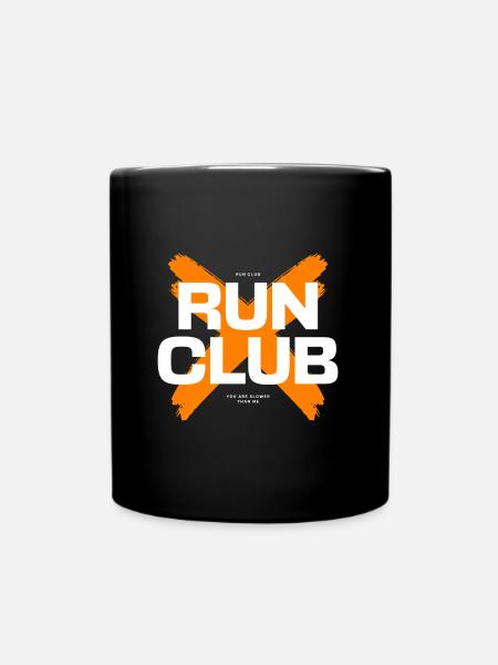 RUN-CLUB - Tasse einfarbig - Schwarz