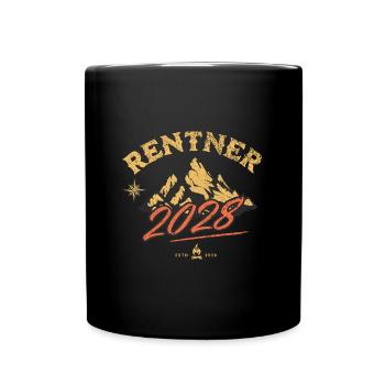 Rentner 2028 - Tasse einfarbig - Schwarz - Vorne
