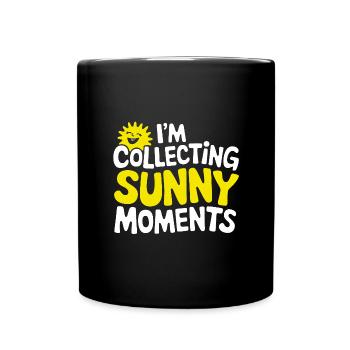 Sunny Summer Moments Vibes Summer Sun - Full Colour Mug - black - Front