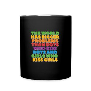 Gay Pride Schwul Lesbisch LGBT LGBTQ Geschenk - Tasse einfarbig - Schwarz - Vorne