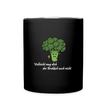 Peut-être que le brocoli ne vous aime pas non plus - Mug uni - noir - Devant