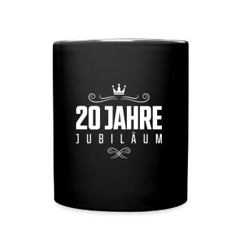 20 jahre jubiläum firmenjubiläum - Tasse einfarbig - Schwarz - Vorne