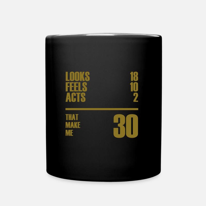 30 - Full Colour Mug - black