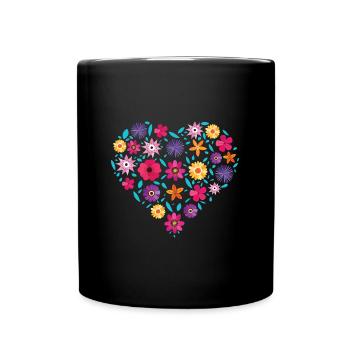 Florist Flower Bouquet Arranging Profession Gift - Full Colour Mug - black - Front
