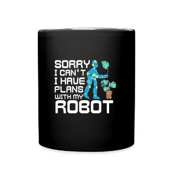 Robot Robotics - Full Colour Mug - black - Front