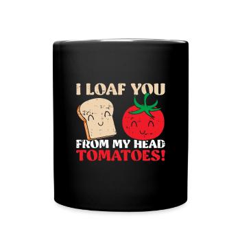 Tomate - Tasse einfarbig - Schwarz - Vorne