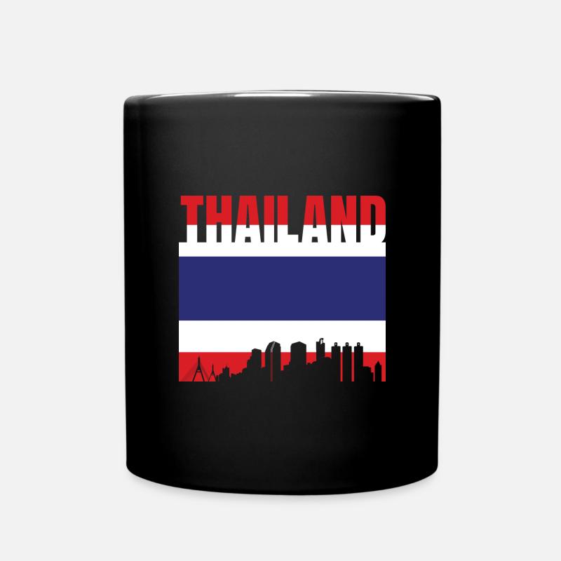 Thailand - Tasse einfarbig - Schwarz