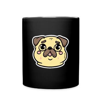 Petit Carlin Dog Lover Puppy - Mug uni - noir - Devant