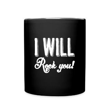 Je vais te bercer - Mug uni - noir - Devant