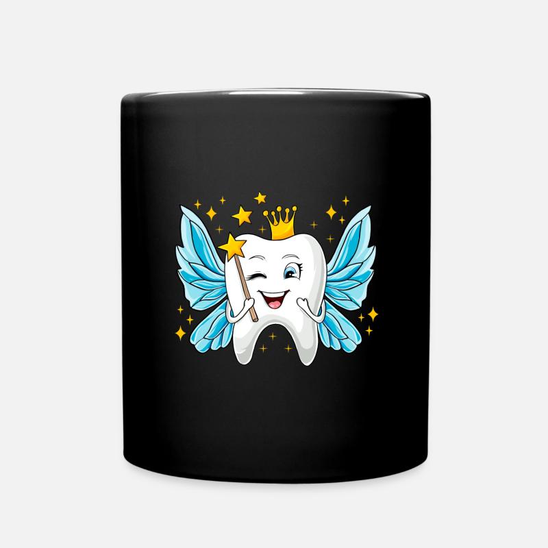 Zahnfee Karneval Kostüm Mädchen Fasching Zahn Fee - Tasse einfarbig - Schwarz
