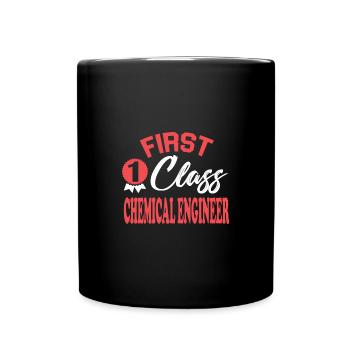 Erstklassiger Chemieingenieur - Tasse einfarbig - Schwarz - Vorne