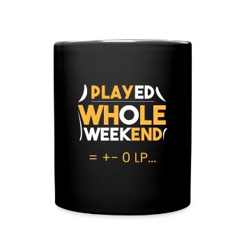 Played all weekend = +- 0 LP. - Full Colour Mug - black - Front