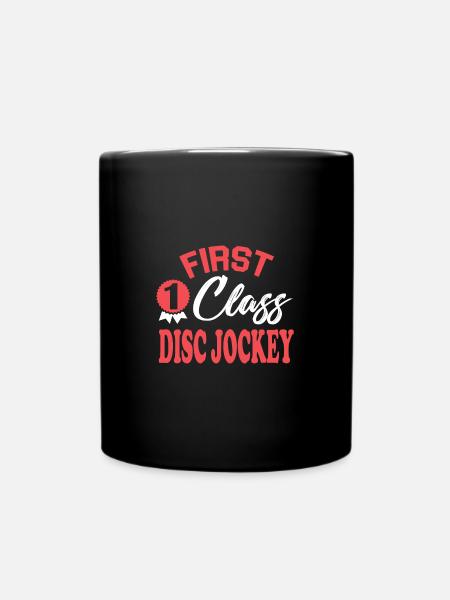 First-class disc jockey - Full Colour Mug - black