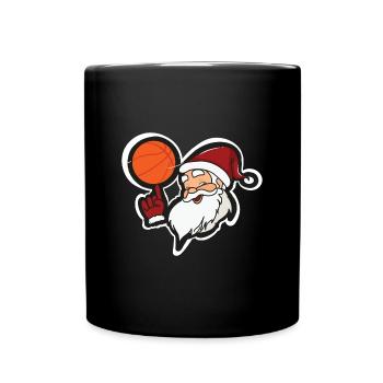 Basketball Basketball Santa Claus - Full Colour Mug - black - Front