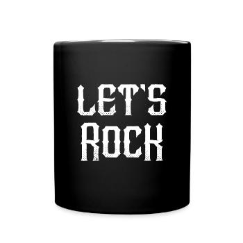 Lets Rock - Full Colour Mug - black - Front