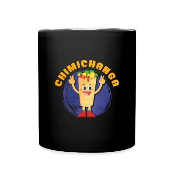 Chimichangas Chimichanga Burrito Mexikanisches Ess - Tasse einfarbig - Schwarz - Vorne