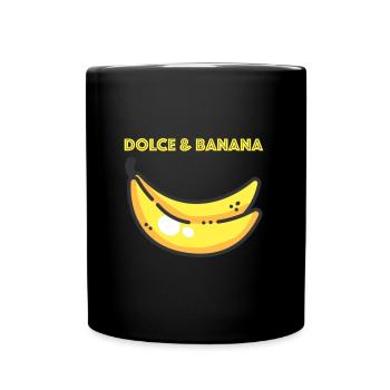 Dolce Banane | Banane, drôles de dictons - Mug uni - noir - Devant