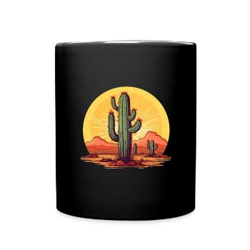 Cactus - Full Colour Mug - black - Front