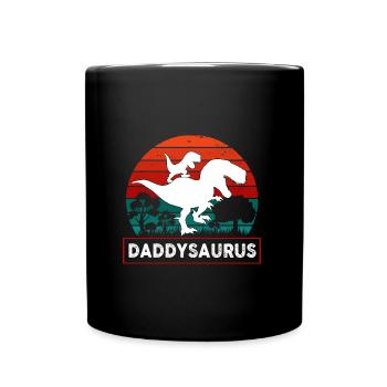 Daddysaurus Dinosaure - Mug uni - noir - Devant
