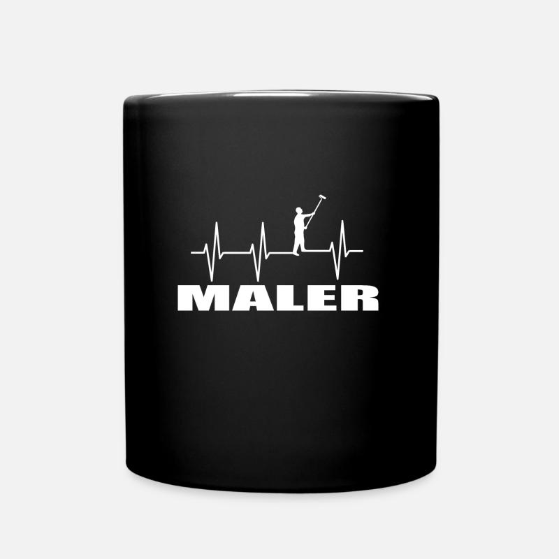 Maler - Tasse einfarbig - Schwarz