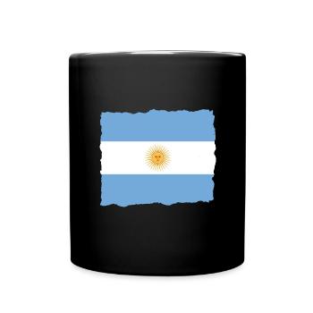 Drapeau de l’Argentine Amérique du Sud Drapeau de l’Argentine - Mug uni - noir - Devant