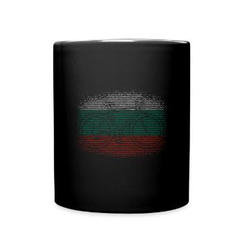 Bulgarien Flagge Bulgarische Fahne Goldstrand - Tasse einfarbig - Schwarz - Vorne