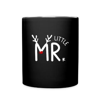 Rentier Familie Familienoutfit Weihnachten - Tasse einfarbig - Schwarz - Vorne