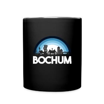 Bochum Bochumer Ruhrpott Ruhrgebiet Ruhrstadt - Tasse einfarbig - Schwarz - Vorne