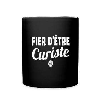 fier d'être curiste - Mug uni - noir - Devant