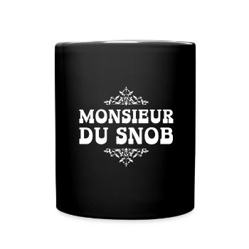 monsieur du snob - Mug uni - noir - Devant
