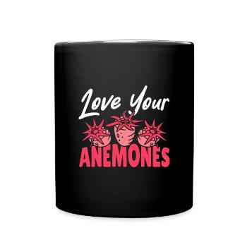 Sea Anemones Gift - Full Colour Mug - black - Front