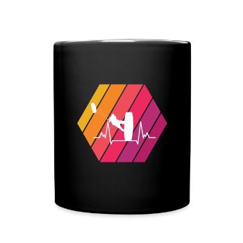 Kitesurfing - Tasse einfarbig - Schwarz - Vorne