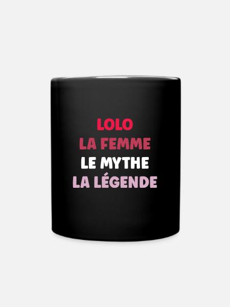 lolo - Mug uni - noir